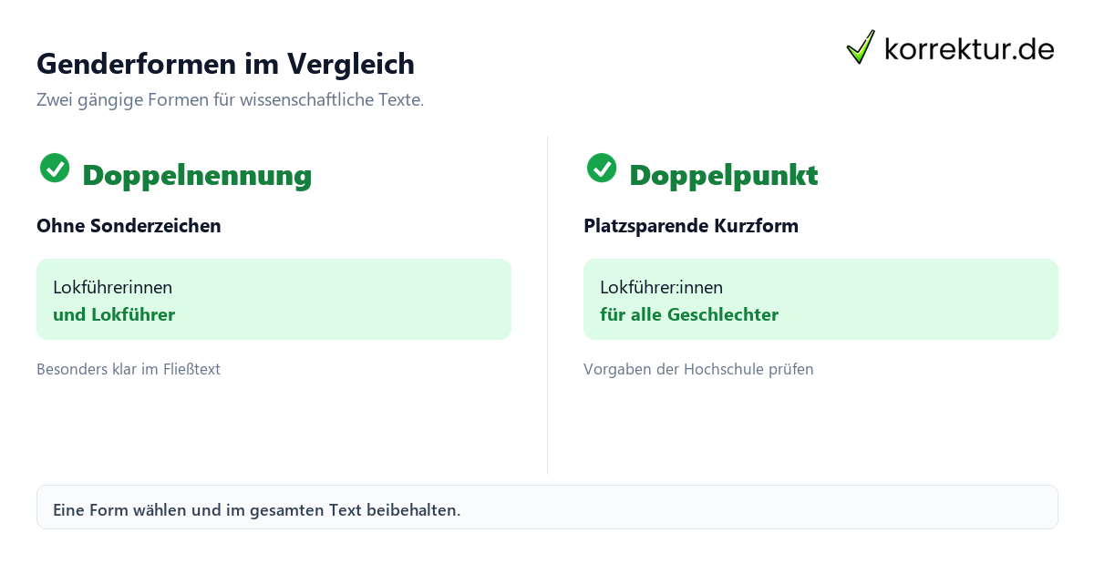 gendern Lokführer: Überblick