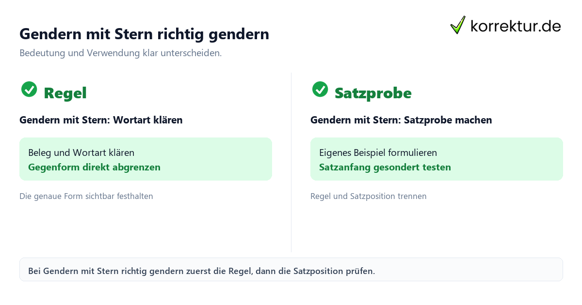 Gendern mit Stern richtig gendern mit Bedeutung und passender Verwendung im Vergleich