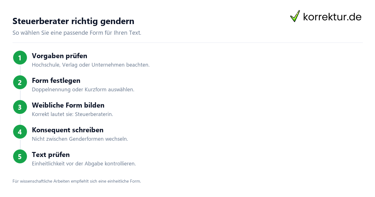 gendern Steuerberater gendern Steuerberater