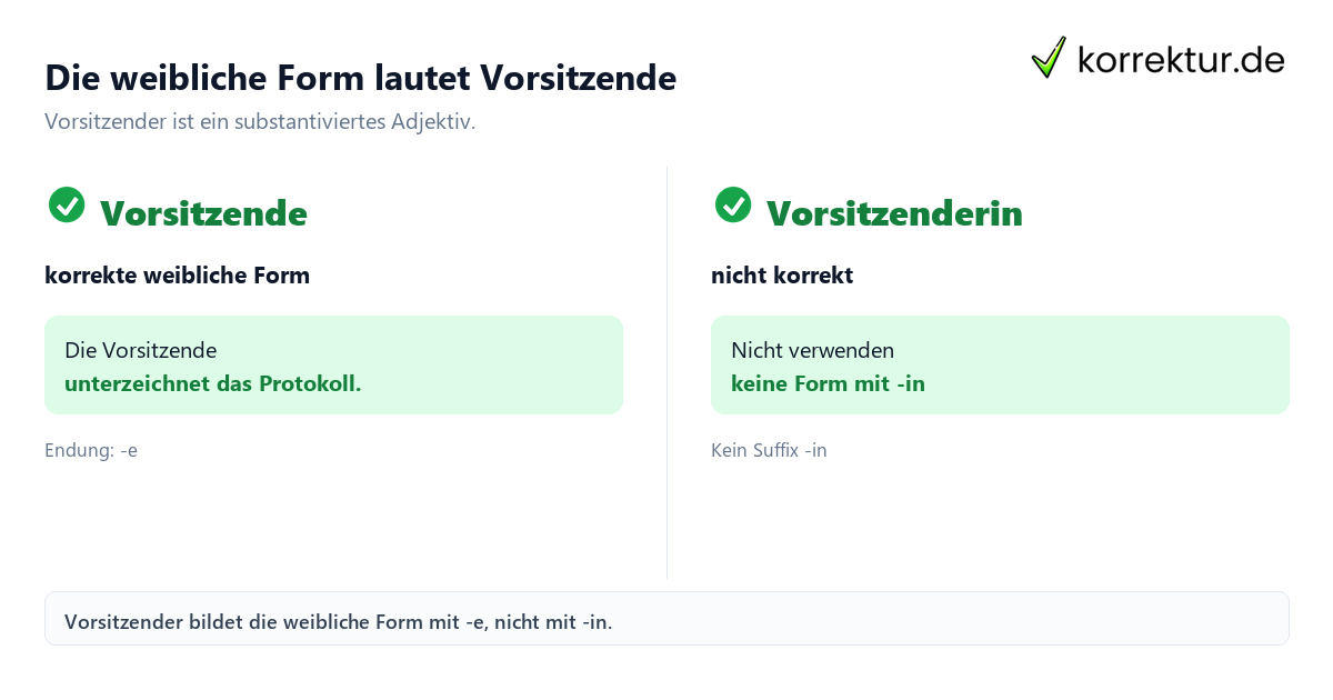 gendern Vorsitzender