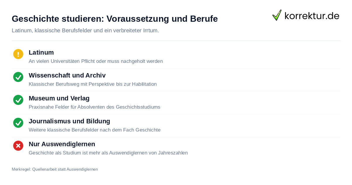 Geschichte studieren: Voraussetzung und Berufe Geschichte studieren: Karrierewege nach dem Studium
