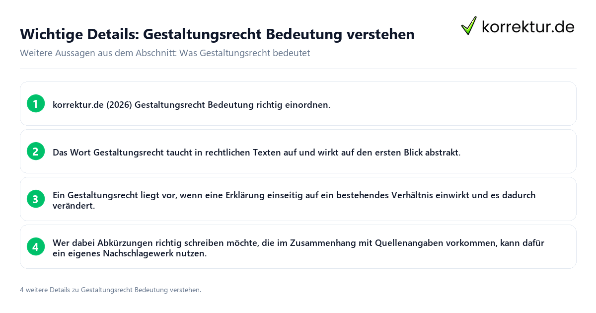 Wichtige Details: Gestaltungsrecht Bedeutung verstehen Konkrete Details zu Gestaltungsrecht Bedeutung verstehen
