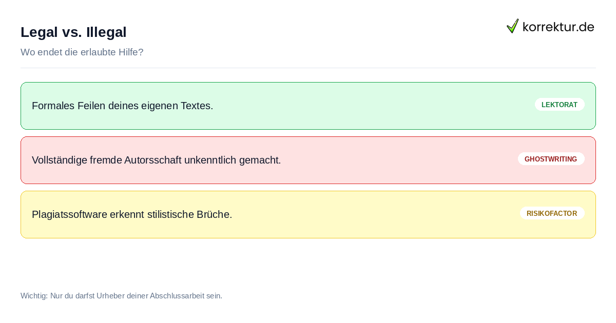 Unterschiede zwischen Legal Support und Ghostwriting am Beispiel von Zitaten