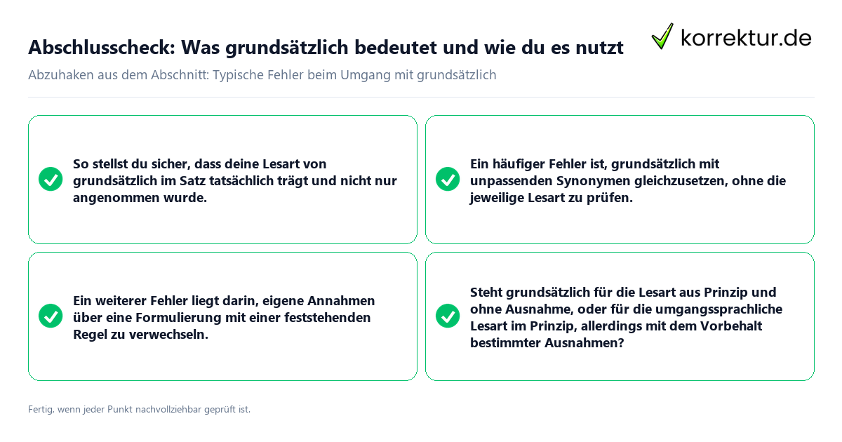 Konkreter Abschlusscheck zu Was grundsätzlich bedeutet und wie du es nutzt