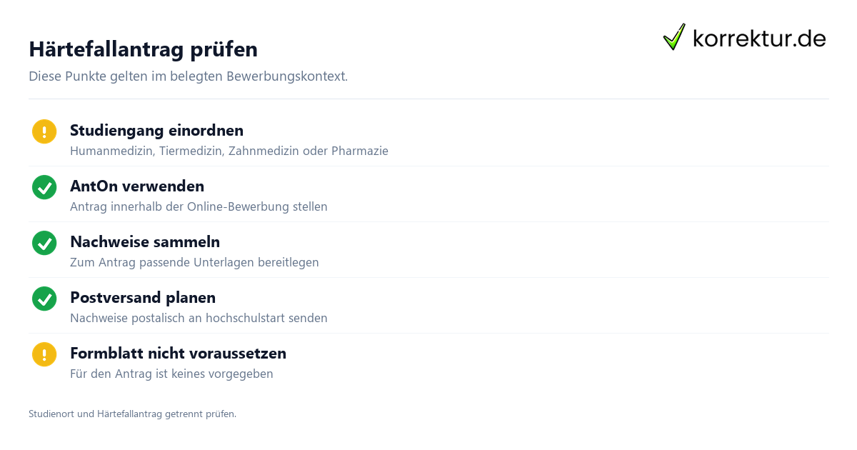 Härtefallantrag prüfen Was bedeutet ein Härtefallantrag für den Studienplatz? Checkliste zur Bewerbung