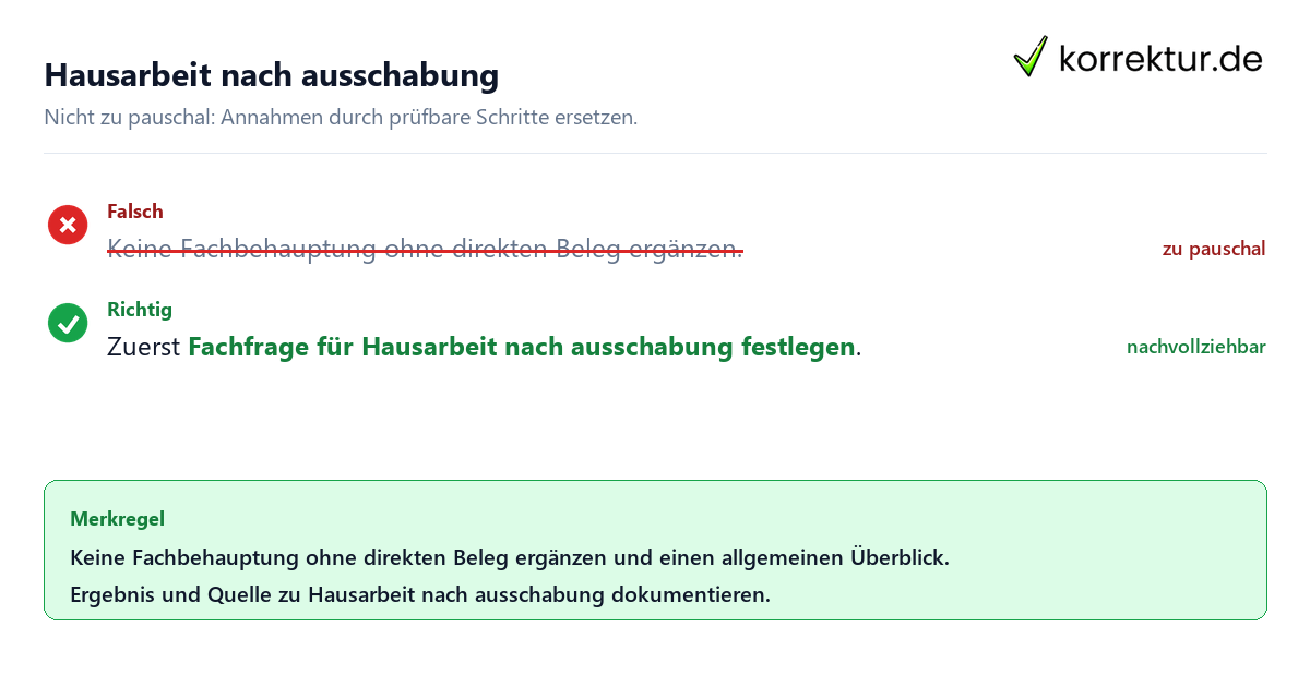 Hausarbeit nach ausschabung Ungeeignete und belastbare Vorgehensweise bei Hausarbeit nach ausschabung