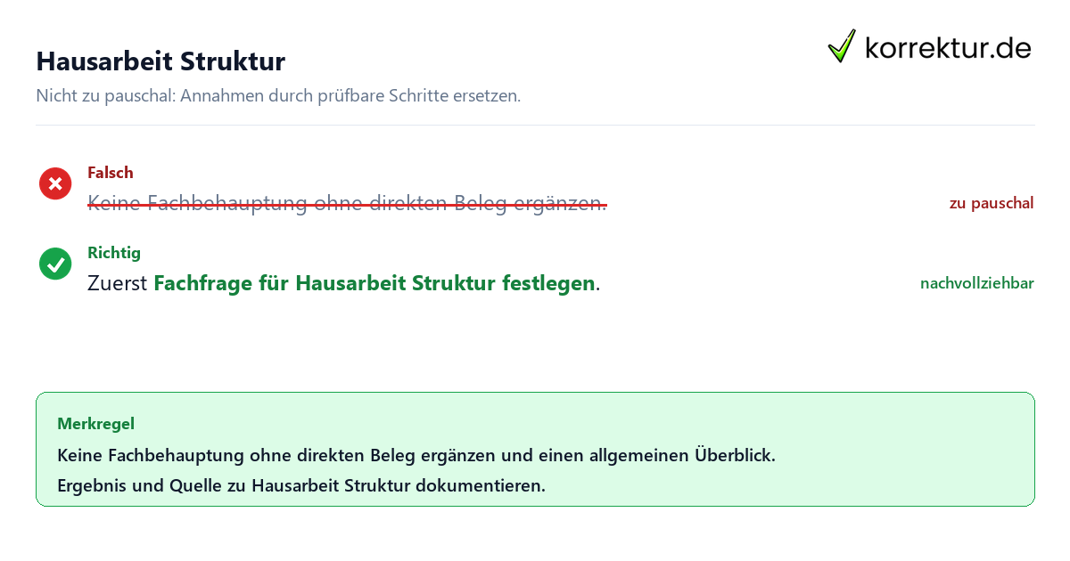 Hausarbeit Struktur Ungeeignete und belastbare Vorgehensweise bei Hausarbeit Struktur