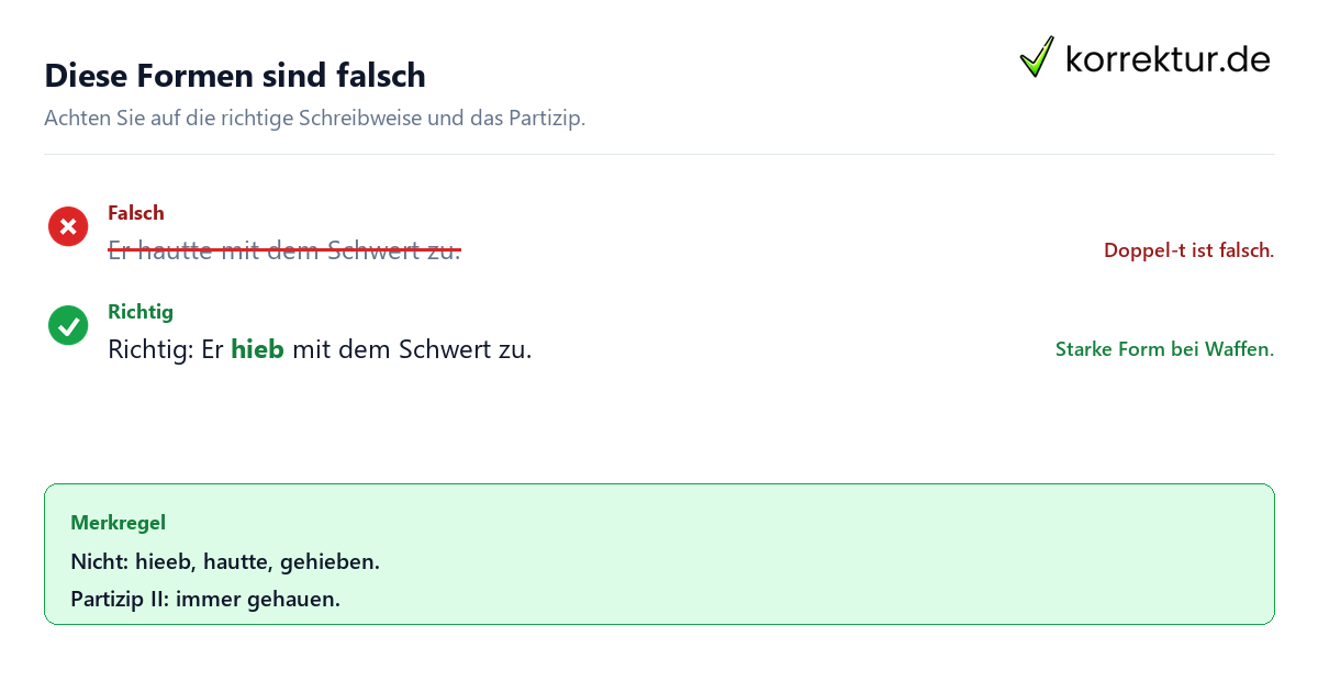 hieb oder haute