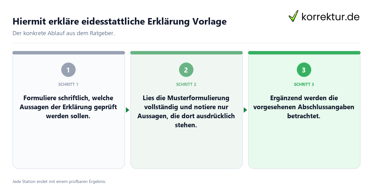 Hiermit erkläre eidesstattliche Erklärung Vorlage Konkrete Schritte zu Hiermit erkläre eidesstattliche Erklärung Vorlage