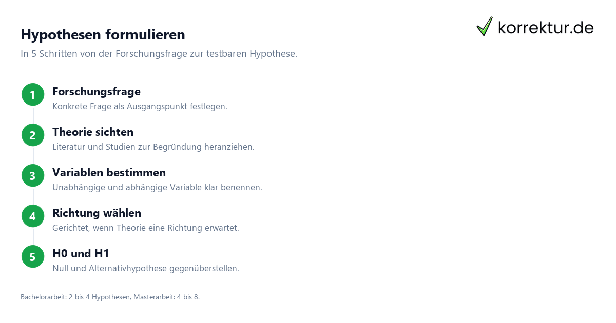 Hypothesen formulieren