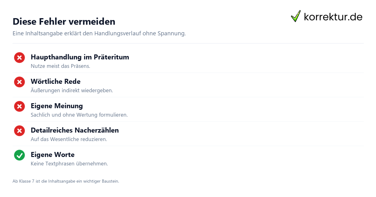 Inhaltsangabe – Präsens und indirekte Rede Inhaltsangabe: Präsens statt Präteritum und indirekte Rede am Beispiel