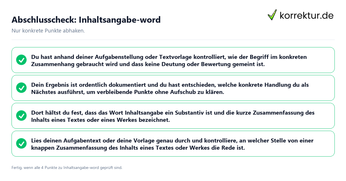 Konkreter Abschlusscheck zu Inhaltsangabe-word