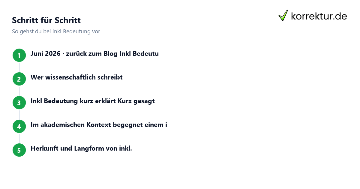 Schritt für Schritt inkl Bedeutung: Schritte