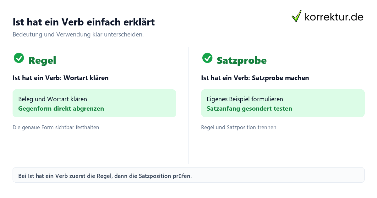 Ist hat ein Verb einfach erklärt Ist hat ein Verb einfach erklärt mit Bedeutung und passender Verwendung im Vergleich