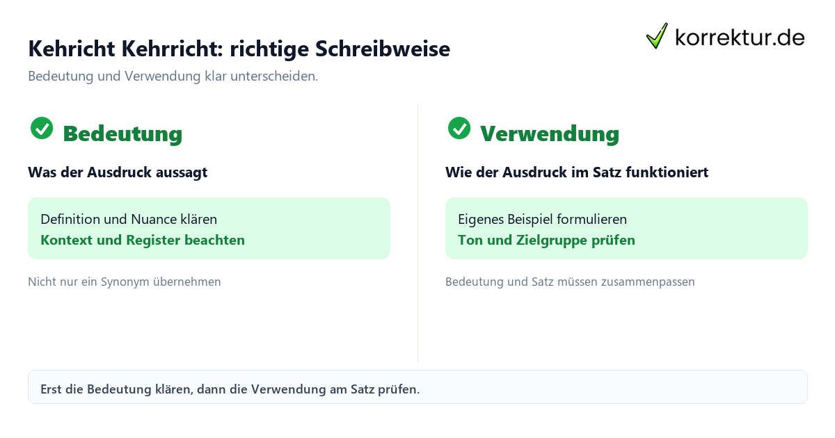 Kehricht Kehrricht: richtige Schreibweise mit Bedeutung und passender Verwendung im Vergleich