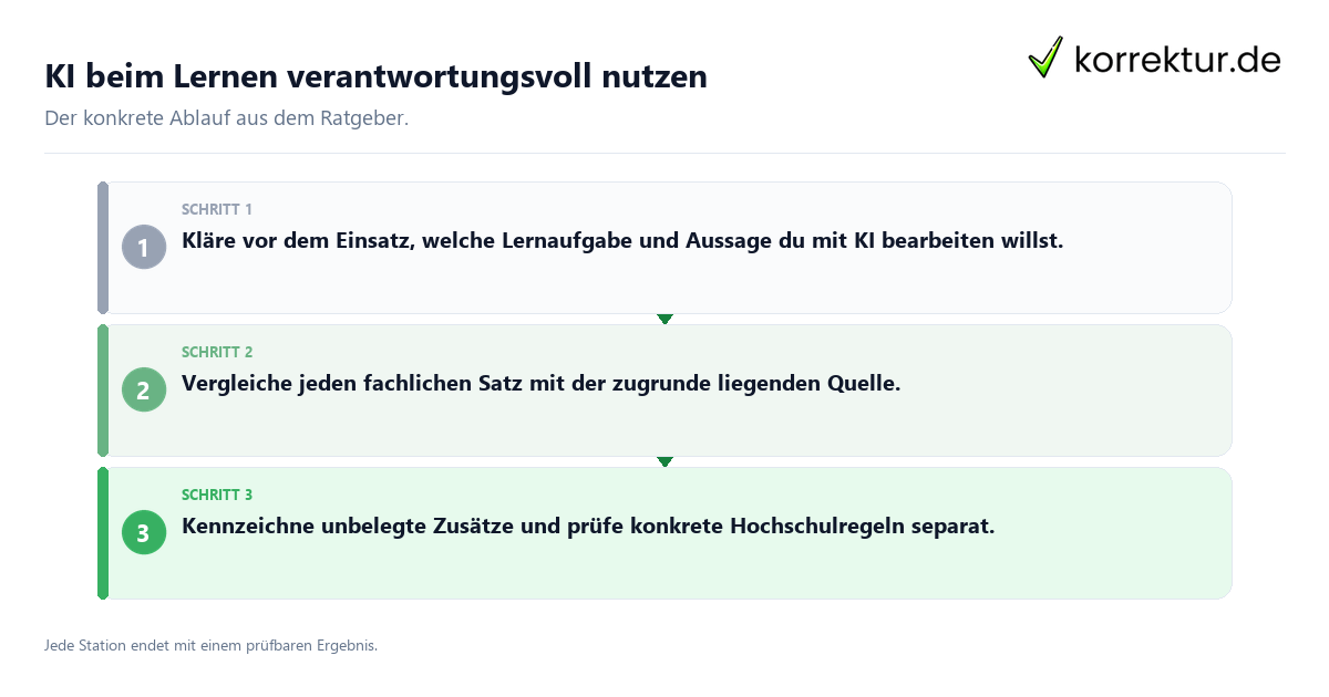 Konkrete Schritte zu KI beim Lernen verantwortungsvoll nutzen