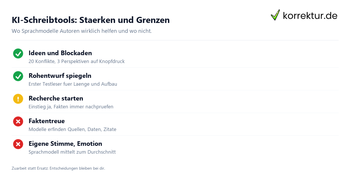 KI-Schreibtools: Staerken und Grenzen KI-Schreibtools Staerken und Grenzen fuer Autoren im Ueberblick