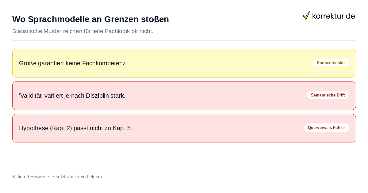 Wo Sprachmodelle an Grenzen stoßen Limitationen von KI-Modellen bei kontextsensitiver Analyse