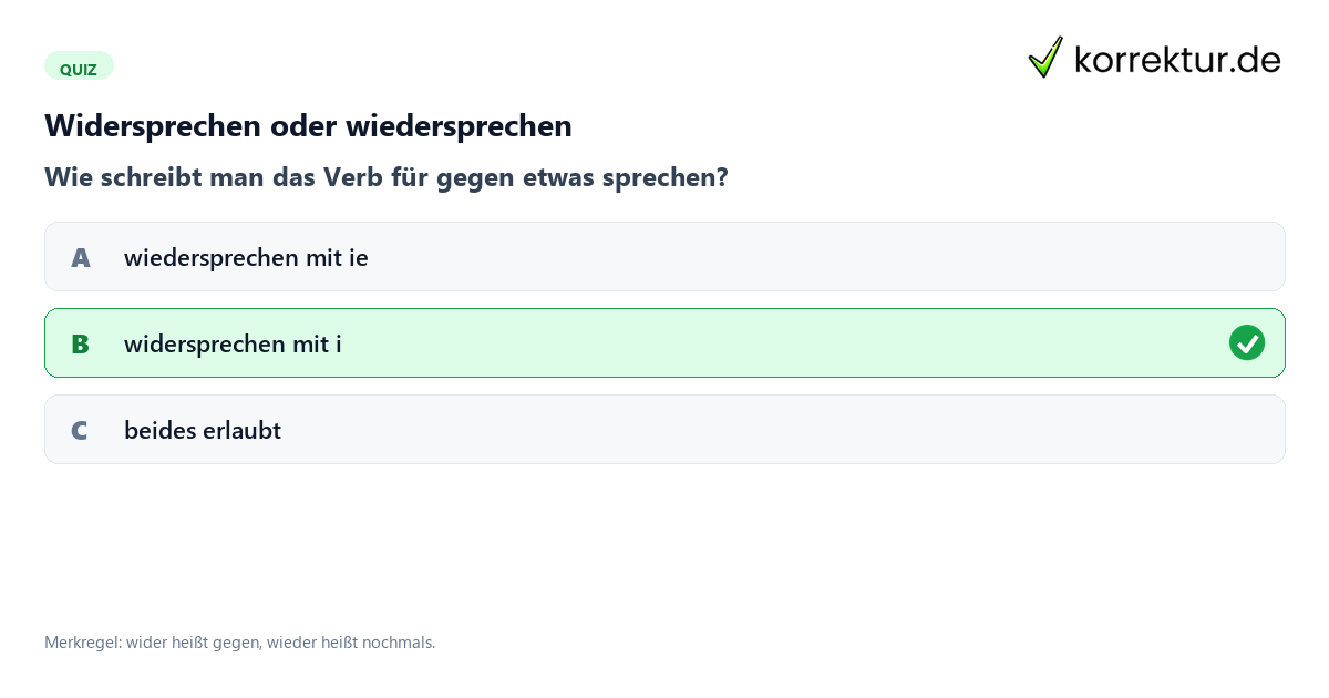 Konjugation sprechen