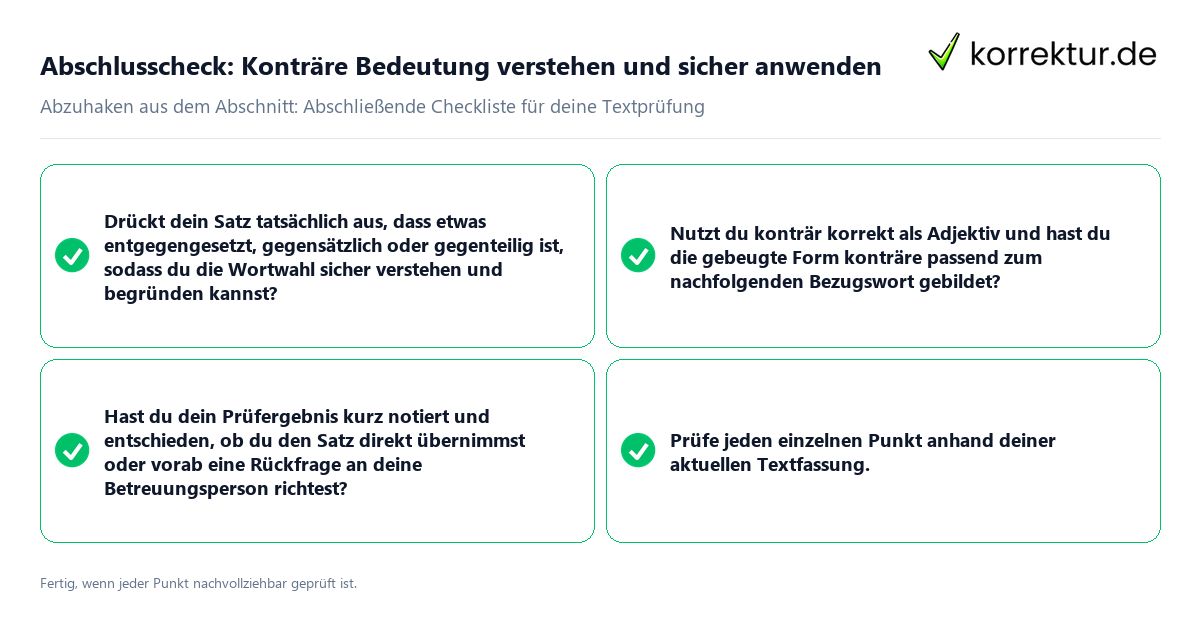 Abschlusscheck: Konträre Bedeutung verstehen und sicher anwenden Konkreter Abschlusscheck zu Konträre Bedeutung verstehen und sicher anwenden