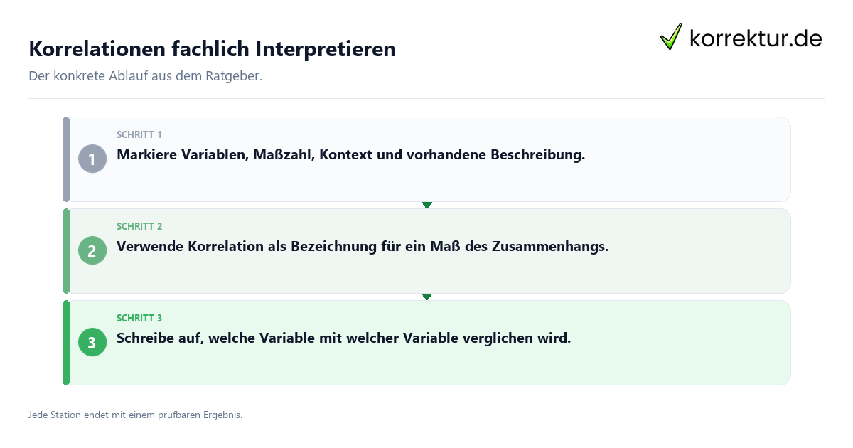 Korrelationen fachlich Interpretieren Konkrete Schritte zu Korrelationen fachlich Interpretieren