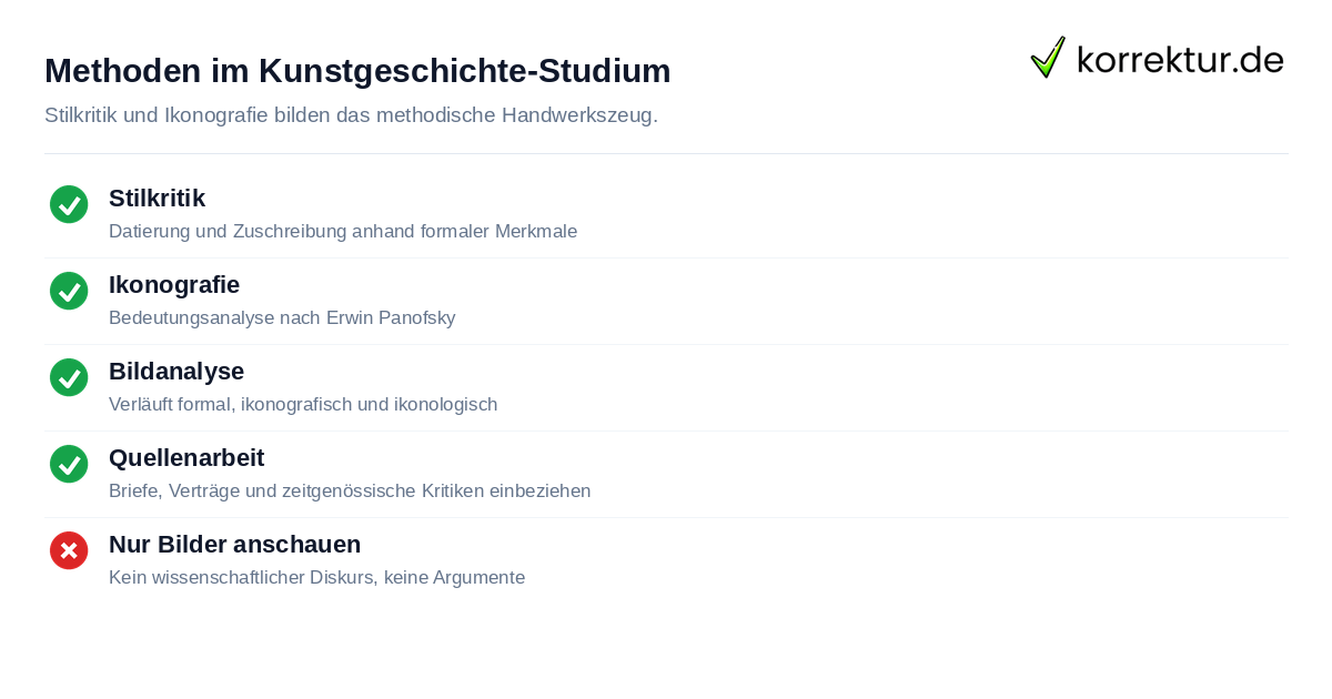 Kunstgeschichte studieren: zentrale Methoden im Überblick