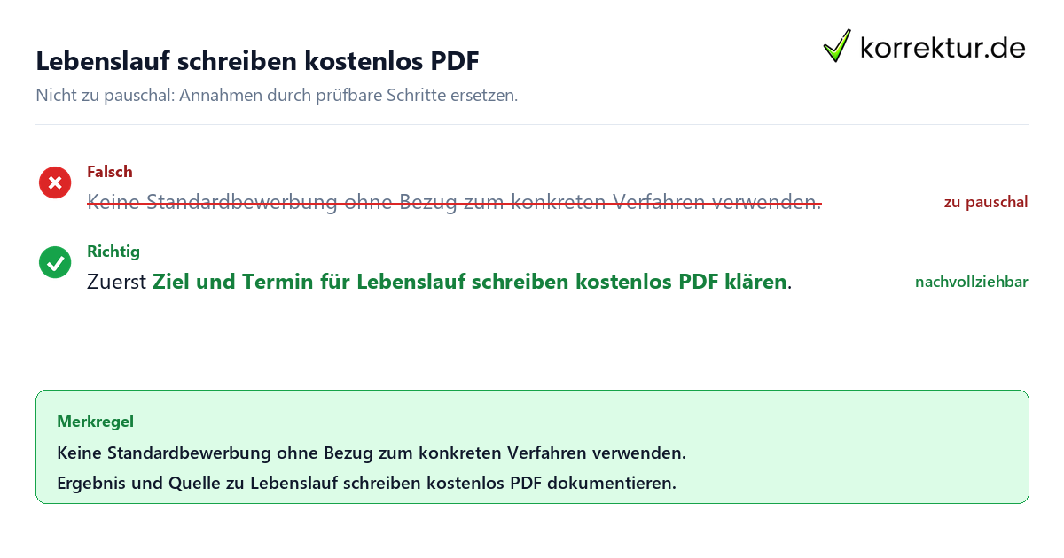 Ungeeignete und belastbare Vorgehensweise bei Lebenslauf schreiben kostenlos PDF