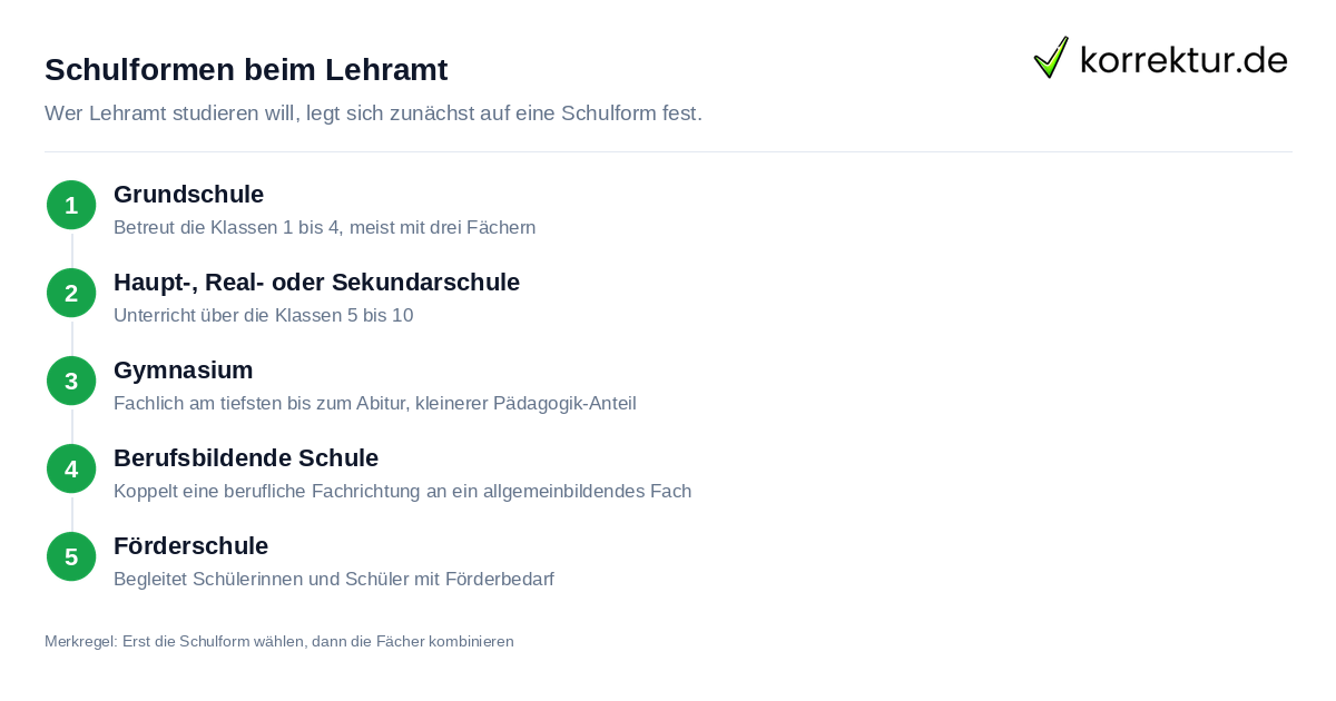 Lehramt studieren: Schulformen im Überblick