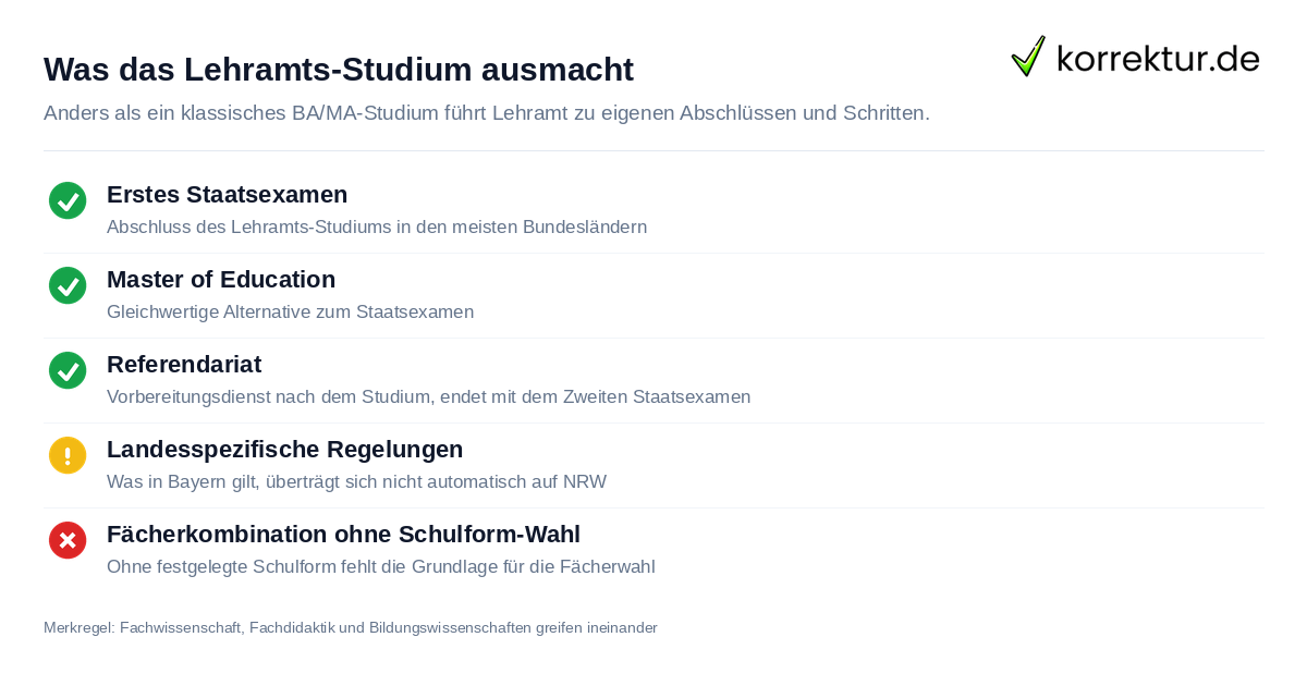 Lehramt studieren: Aufbau und Abschluss des Studiums