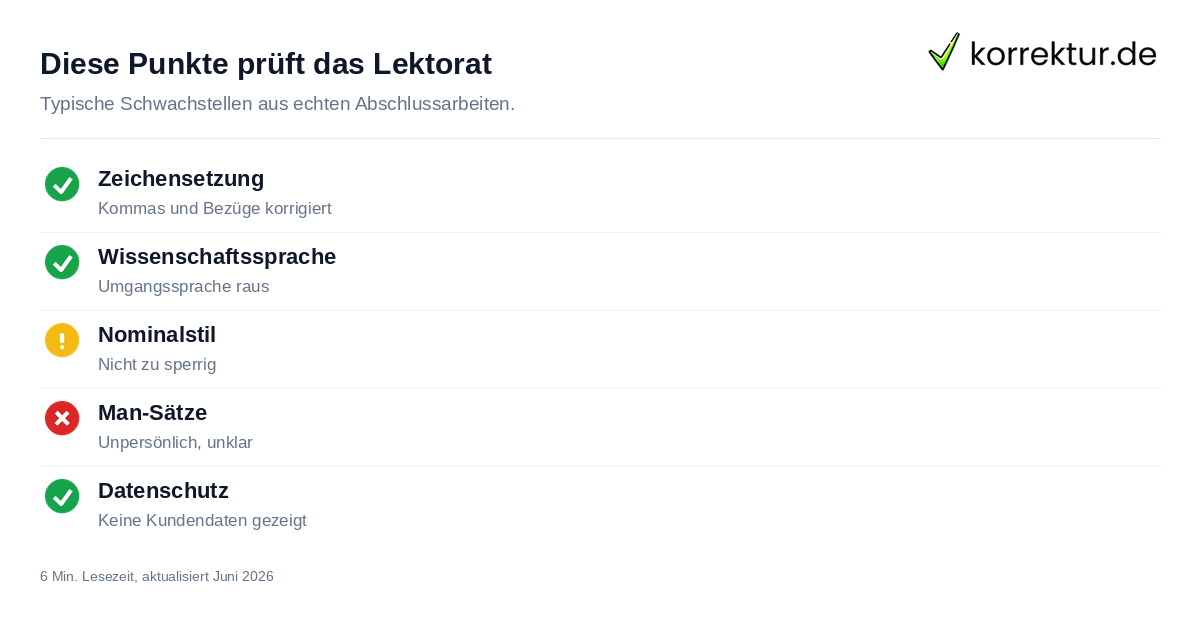 Diese Punkte prüft das Lektorat Lektorat Beispiele: Was ein gutes Lektorat prüft