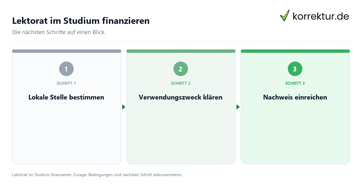 Lektorat im Studium finanzieren Lektorat im Studium finanzieren: Ablauf von Prüfung, Kontakt und Nachweis