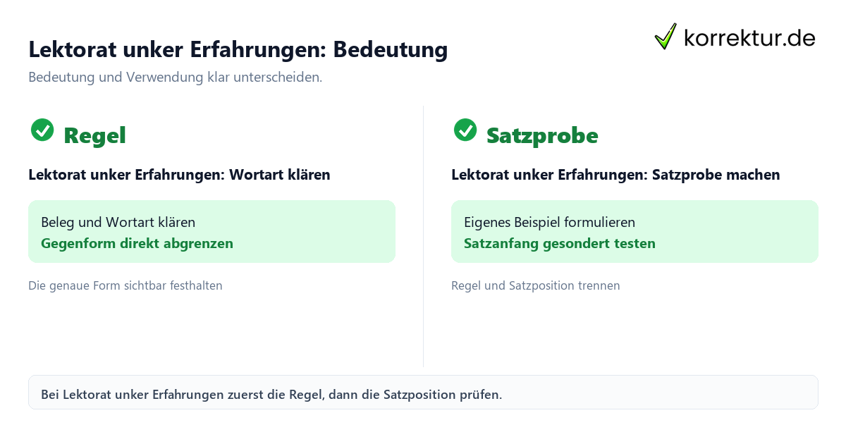 Lektorat unker Erfahrungen: Bedeutung und Verwendung Lektorat unker Erfahrungen: Bedeutung und Verwendung mit Bedeutung und passender Verwendung im Vergleich