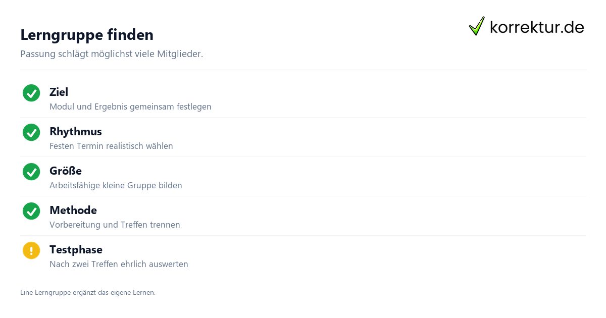 Lerngruppe im Studium finden: Orientierung und erste Schritte Lerngruppe im Studium finden: Orientierung und erste Schritte