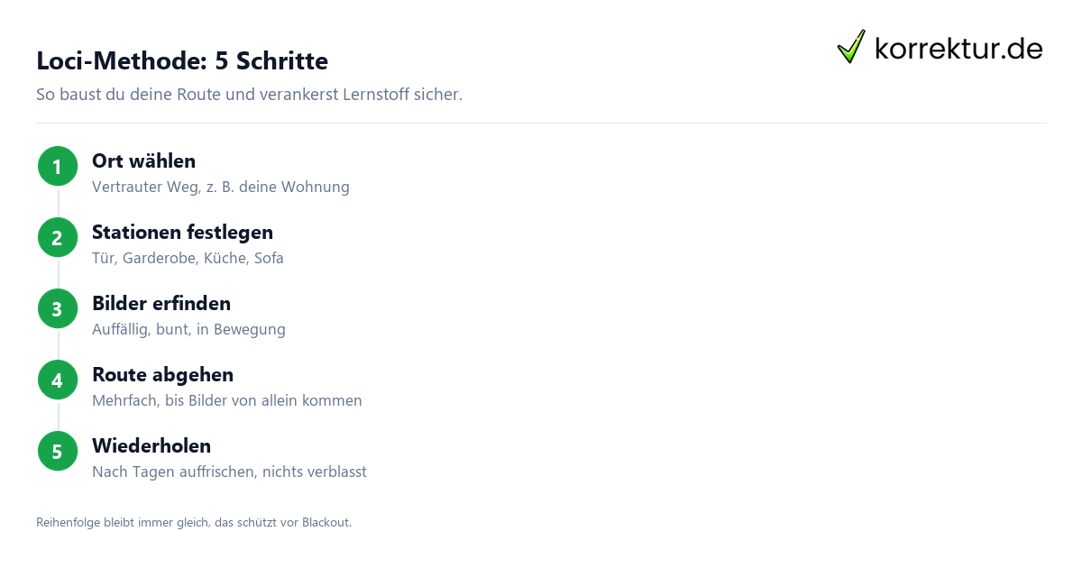 Loci-Methode Gedächtnispalast in 5 Schritten aufbauen