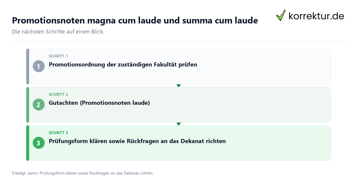 Promotionsnoten magna cum laude und summa cum laude Promotionsnoten magna cum laude und summa cum laude