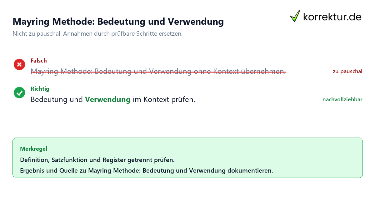 Ungeeignete und belastbare Vorgehensweise bei Mayring Methode: Bedeutung und Verwendung