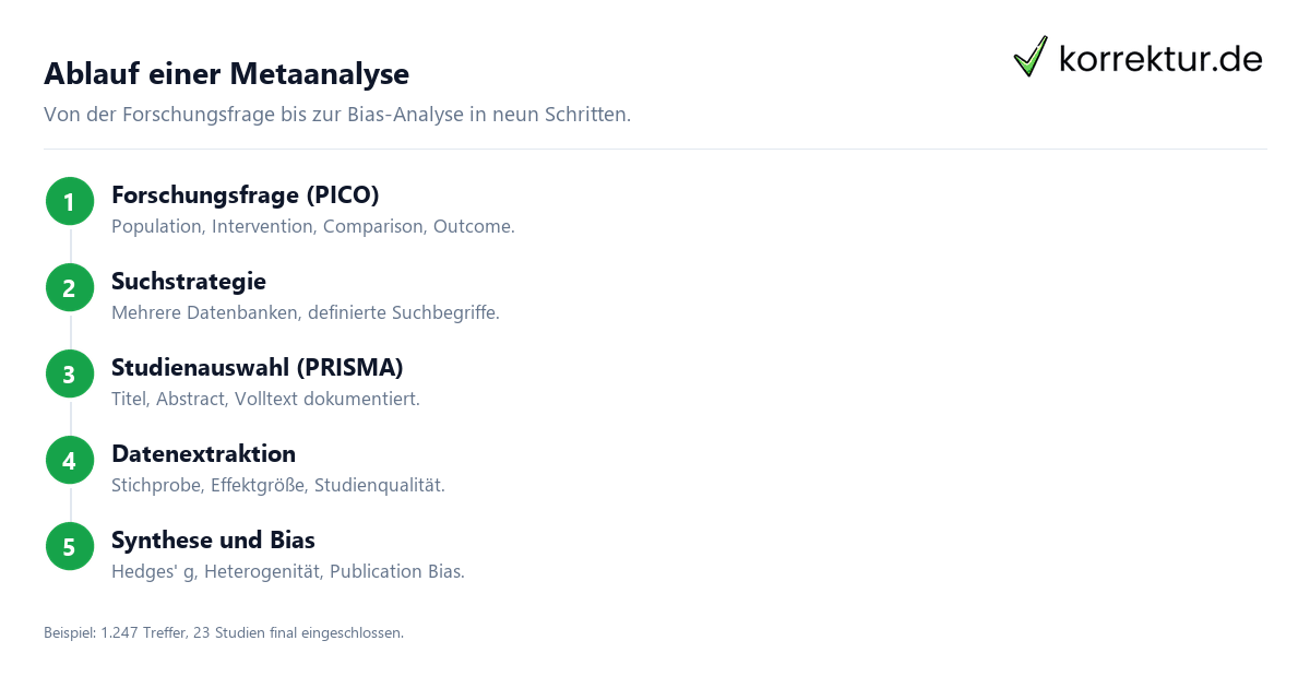 Metaanalyse: Methode und Ablauf erklärt