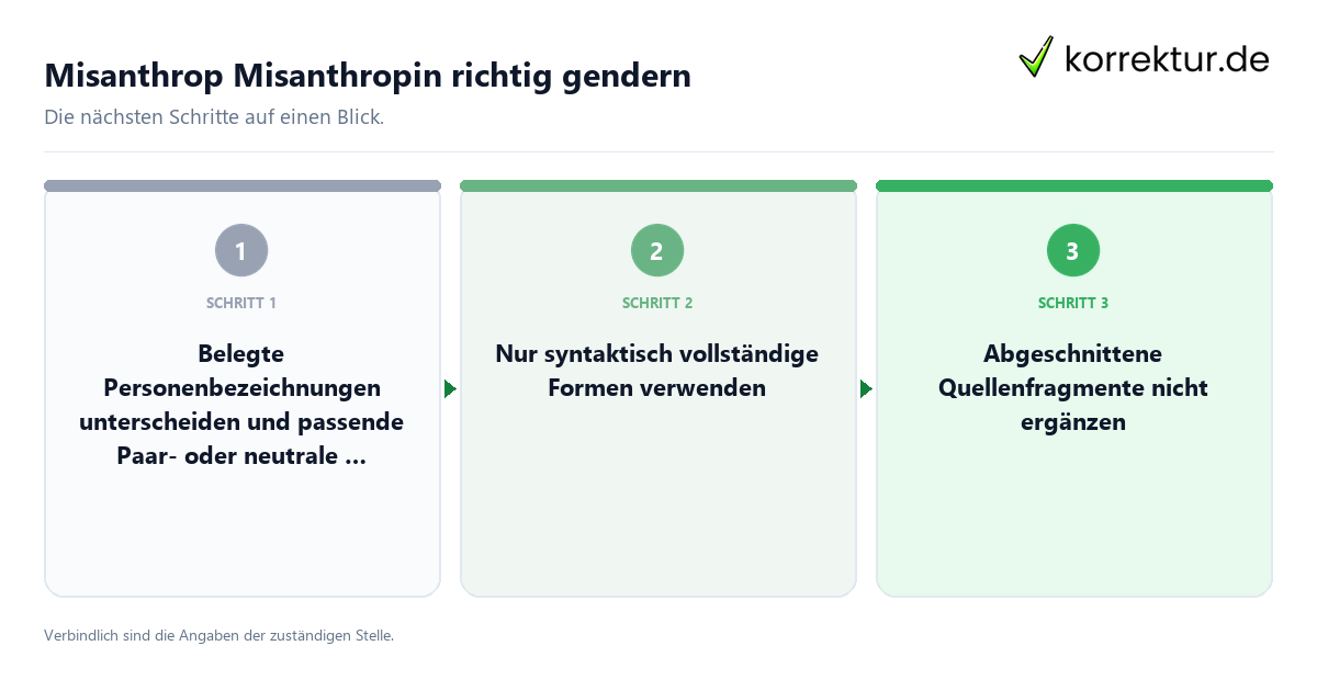 Misanthrop Misanthropin richtig gendern Misanthrop Misanthropin richtig gendern mit einem Ablauf aus Prüfung, Kontakt und Dokumentation