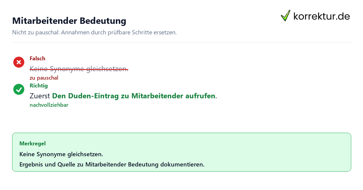 Ungeeignete und belastbare Vorgehensweise bei Mitarbeitender Bedeutung