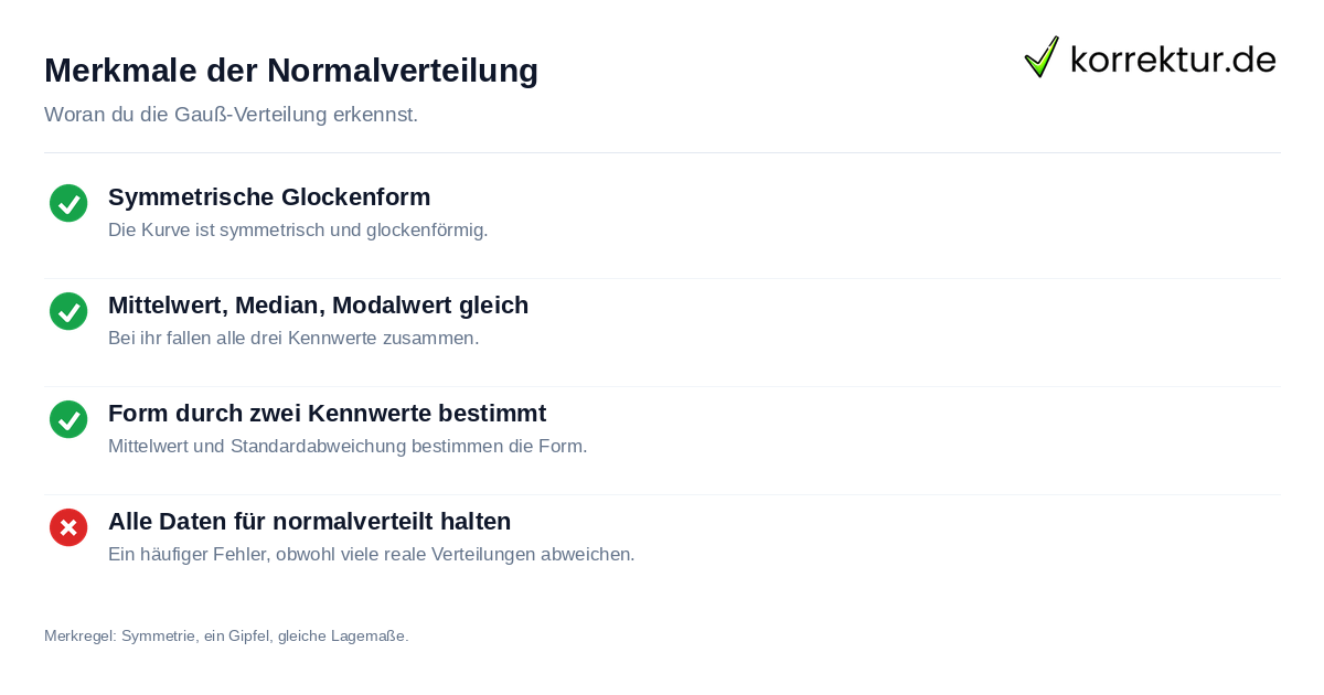 Normalverteilung verstehen: Merkmale der Glockenkurve
