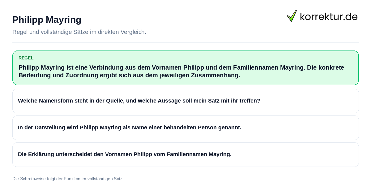 Philipp Mayring Konkrete Regel und vollständige Beispielsätze zu Philipp Mayring
