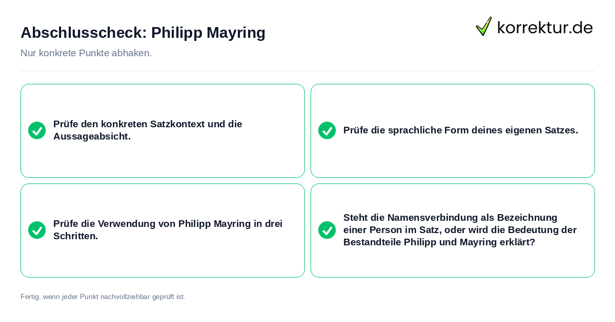 Abschlusscheck: Philipp Mayring Konkreter Abschlusscheck zu Philipp Mayring
