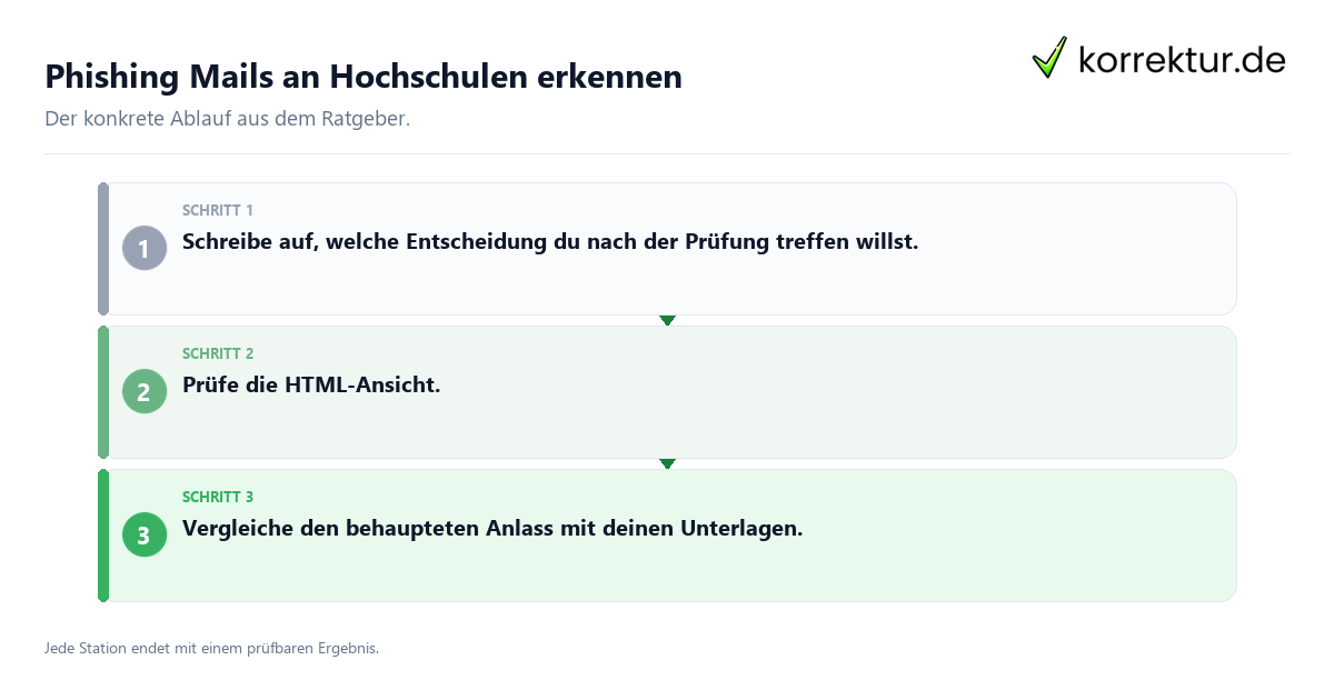 Konkrete Schritte zu Phishing Mails an Hochschulen erkennen
