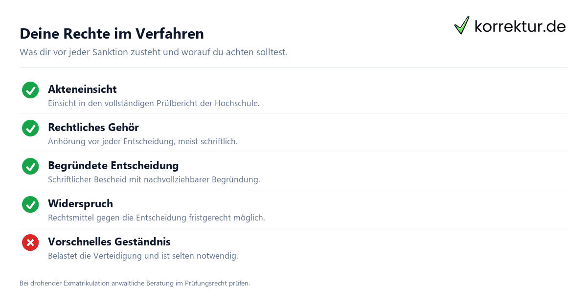 Plagiatsvorwurf Ablauf: Anhoerung, Fristen und moegliche Ausgaenge des Verfahrens