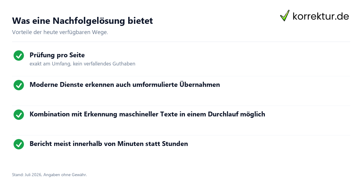 PlagScan Nachfolger und passende Alternativen finden: Stärken im Überblick