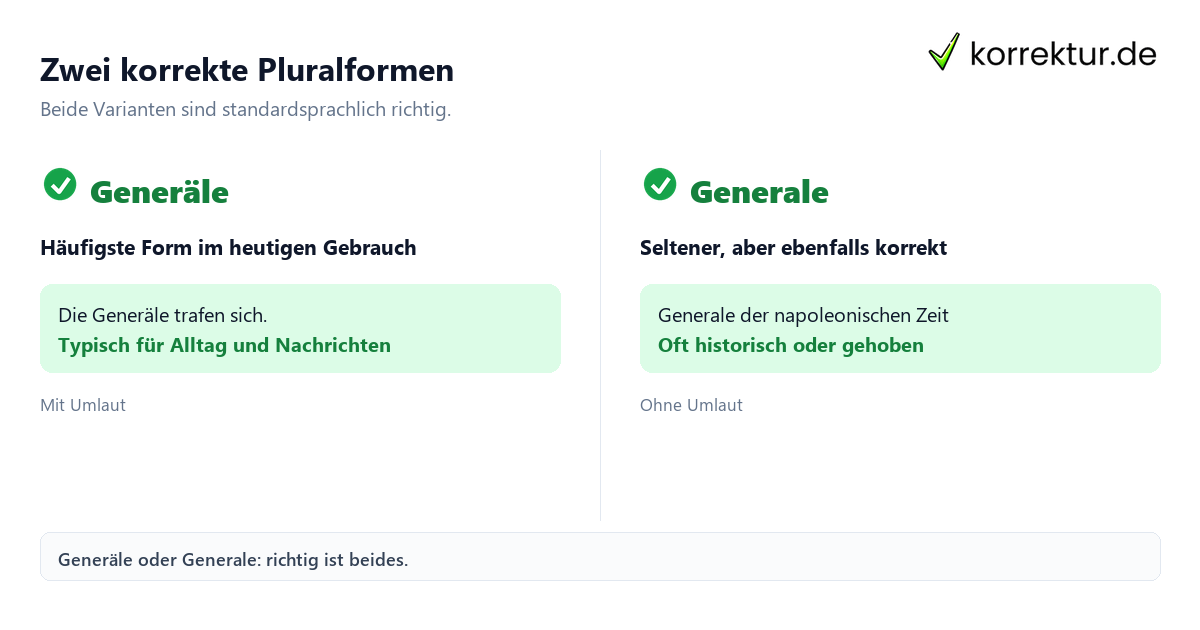 Plural von General Plural von General