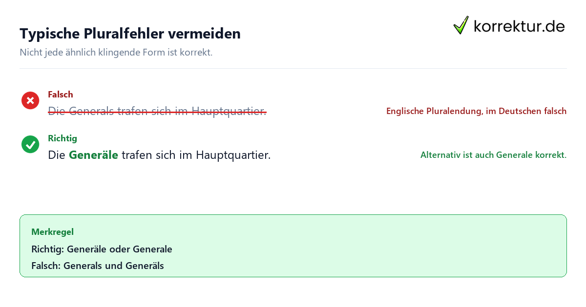 Plural von General Plural von General