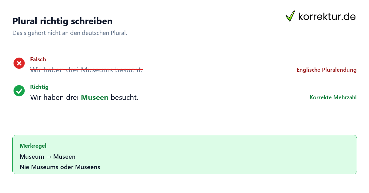 Plural von Museum