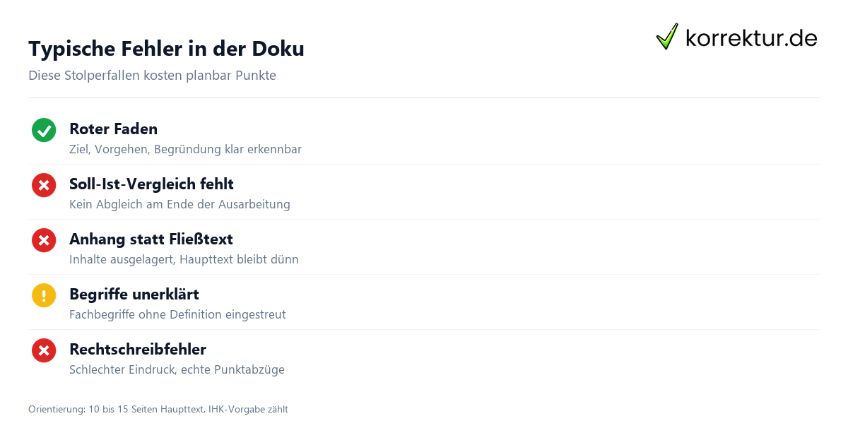 Typische Fehler bei der Projektdokumentation Bewertung vermeiden