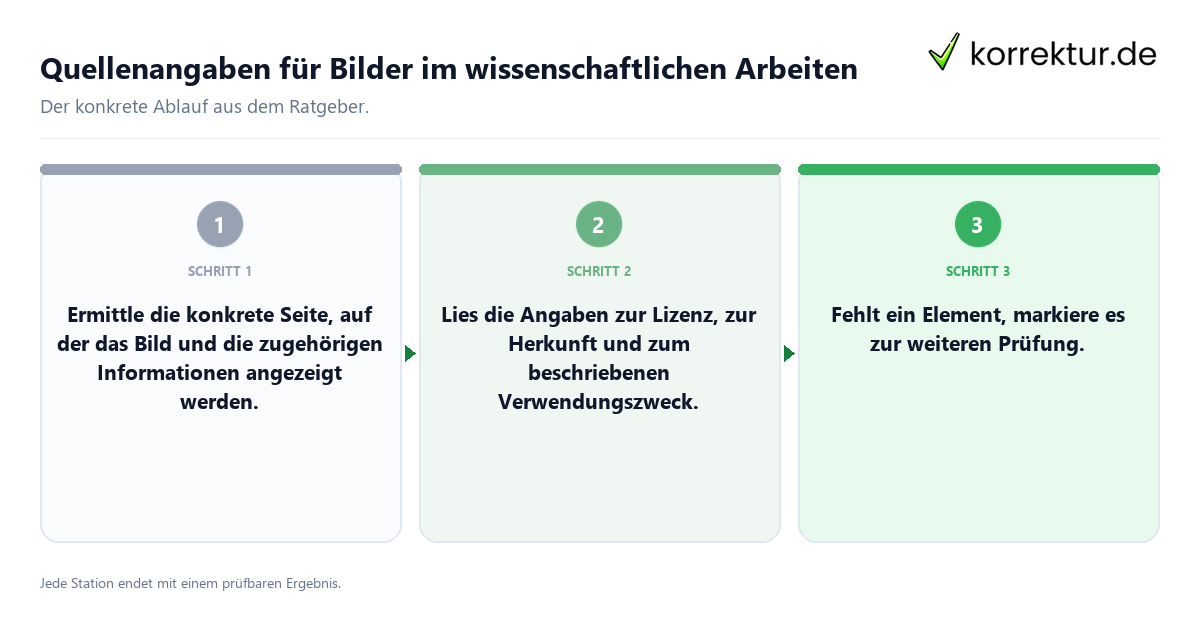 Konkrete Schritte zu Quellenangaben für Bilder im wissenschaftlichen Arbeiten